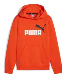 Puma Παιδικό Φούτερ με Κουκούλα Πορτοκαλί Ess+ 2 Col Big Logo