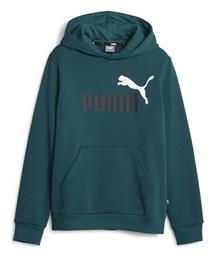 Puma Παιδικό Φούτερ με Κουκούλα Πράσινο ESS 2