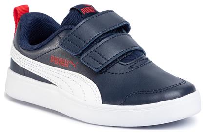 Puma Παιδικό Sneaker Courtflex με Σκρατς Navy Μπλε από το Modivo