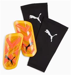 Puma Ultra Flex Sleeve 030871-09 Επικαλαμίδες Ποδοσφαίρου Ενηλίκων Πορτοκαλί από το MybrandShoes