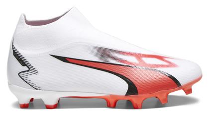 Puma Ultra Match+ Ll FG/AG Ψηλά Ποδοσφαιρικά Παπούτσια με Τάπες Λευκά από το MybrandShoes