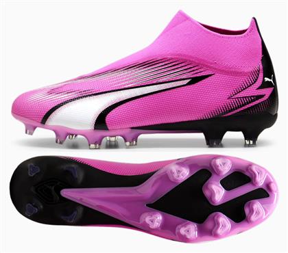 Puma Ultra Match+ Ll FG/MG Ψηλά Ποδοσφαιρικά Παπούτσια με Τάπες Ροζ