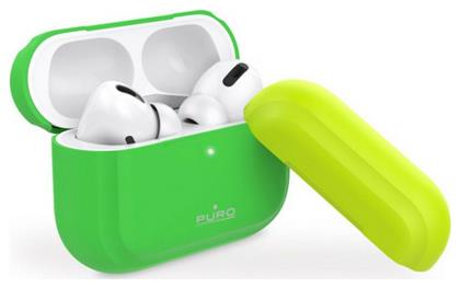 Puro Silicon Case Icon Fluo Πράσινο (Apple AirPods Pro)