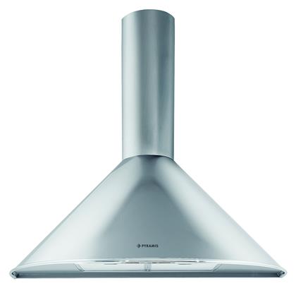 Pyramis Classic Στρογγυλός Καμινάδα 60cm Inox