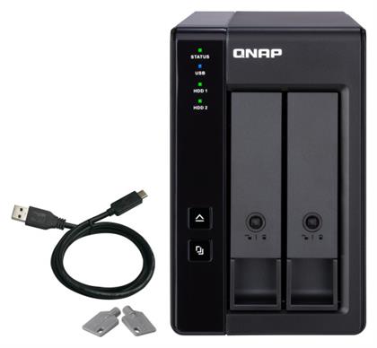 QNap Θήκη για 2 Σκληρούς Δίσκους 3.5'' SATA III με σύνδεση USB 3.1 Type-C από το e-shop