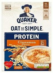 Quaker Νιφάδες Βρώμης Protein Cinnamon Ολικής Άλεσης 368gr