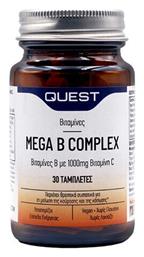 Quest Nutrition Mega B Complex with 1000mg Vitamin C 30 ταμπλέτες