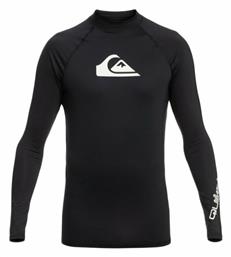 Quiksilver All Time Ανδρική Μακρυμάνικη Αντηλιακή Μπλούζα Μαύρη