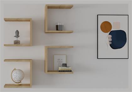 Ράφι Τοίχου 30x30x19.6εκ. Sapphire Oak