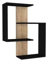 Ράφι Τοίχου Ayanna 72x22x90εκ. Φυσικό / Μαύρο