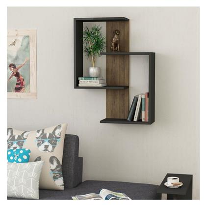 Ράφι Τοίχου Paranoid 85x64 Cm Καφέ Ανθρακί