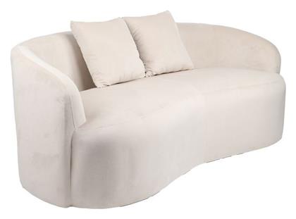 Raini Διθέσιος Καναπές Βελούδινος 178x82x68εκ. Κρεμ