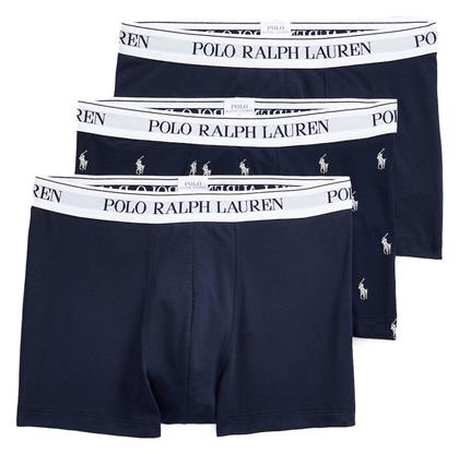 Ralph Lauren Ανδρικά Μποξεράκια Μπλε με Σχέδια 3Pack