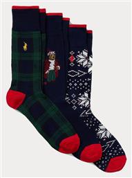 Ralph Lauren Ανδρικές Κάλτσες Multi 3Pack