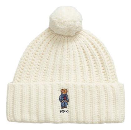 Ralph Lauren Beanie Γυναικείος Σκούφος Πλεκτός σε Μπεζ χρώμα από το Favela