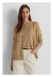 Ralph Lauren Γυναικεία Πλεκτή Ζακέτα σε Καφέ Χρώμα