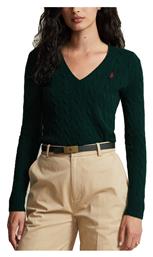 Ralph Lauren Γυναικείο Μακρυμάνικο Πουλόβερ Μάλλινο με V Λαιμόκοψη Πράσινο