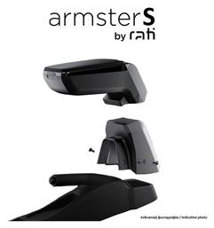 Rati Armster Τεμπέλης Αυτοκινήτου από Δερματίνη Συμβατός με Mercedes-Benz S Toyota Yaris 2011-2014 σε Μαύρο Χρώμα