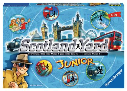 Ravensburger Επιτραπέζιο Παιχνίδι Scotland Yard Junior για 2-4 Παίκτες 6+ Ετών από το Toyscenter