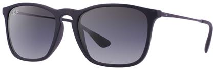 Ray Ban Chris Ανδρικά Γυαλιά Ηλίου με Μαύρο Σκελετό και Μαύρο Ντεγκραντέ Φακό RB4187 622/8G