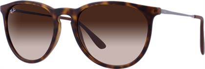 Ray Ban Erika Γυναικεία Γυαλιά Ηλίου με Καφέ Ταρταρούγα Κοκκάλινο Σκελετό και Καφέ Ντεγκραντέ Φακό RB4171 865/13