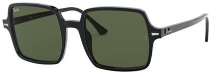 Ray Ban Square II Γυναικεία Γυαλιά Ηλίου με Μαύρο Κοκκάλινο Σκελετό και Πράσινο Φακό RB1973 901/31