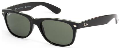 Ray Ban Wayfarer Γυαλιά Ηλίου με Μαύρο Κοκκάλινο Σκελετό και Πράσινο Polarized Φακό RB2132 901/58 από το Epapoutsia