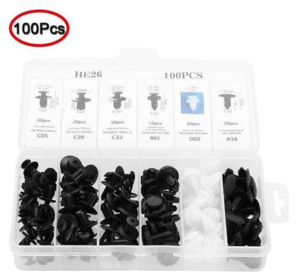 Rchang Push Retainer Clips Kit 100pcs