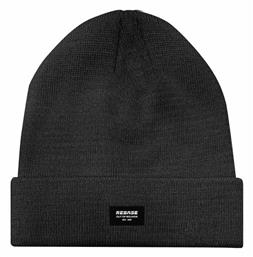 Rebase Beanie Ανδρικός Σκούφος Πλεκτός σε Μαύρο χρώμα
