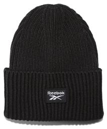 Reebok Beanie Unisex Σκούφος με Rib Πλέξη σε Μαύρο χρώμα από το Zakcret Sports