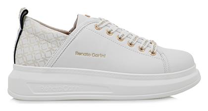 Renato Garini Γυναικεία Sneakers Λευκό Πλατινα από το Parex