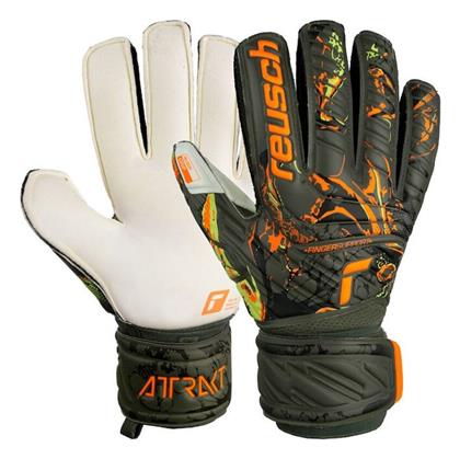 Reusch Attrakt Grip Finger Support Γάντια Τερματοφύλακα Ενηλίκων Μαύρα