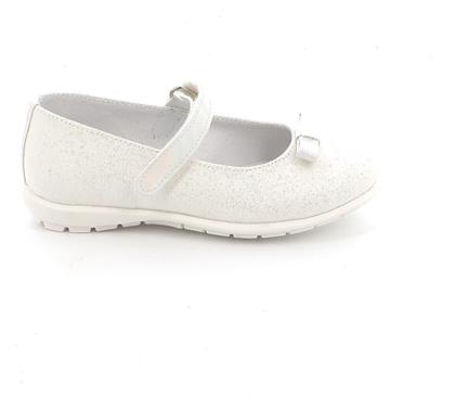 Ricco Mondo Παιδικές Μπαλαρίνες με Σκρατς από Συνθετικό Δέρμα Λευκές