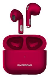 Riversong Air Mini Pro Earbud Bluetooth Handsfree Ακουστικά με Θήκη Φόρτισης Red Magenta από το Uniqueshop