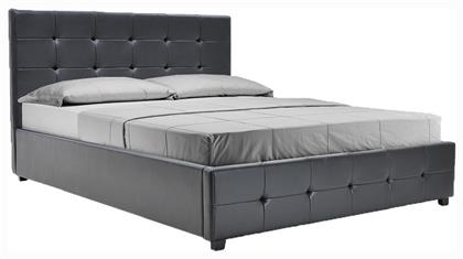 Roi Κρεβάτι Υπέρδιπλο για Στρώμα 160x200cm Μαύρο