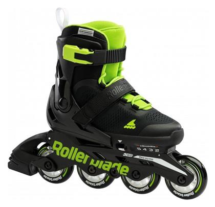 Rollerblade Microblade Inline Αυξομειούμενα Rollers Μαύρα Παιδικά