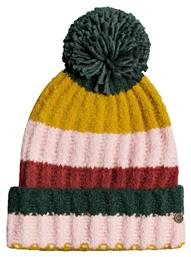 Roxy Pom Pom Beanie Γυναικείος Σκούφος με Rib Πλέξη από το Plus4u