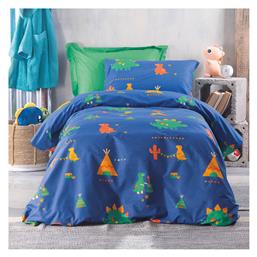 Rythmos Σετ Ημίδιπλα με Λάστιχο Tobias Μπλε 160x260cm