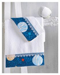 Rythmos Σετ Βρεφικές Πετσέτες 2τμχ Space Odyssey Μπλε Βάρους 500gr/m²