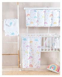 Rythmos Σετ Βρεφική Παπλωματοθήκη με Μαξιλαροθήκη Rainbow Rainbow 110x160εκ.