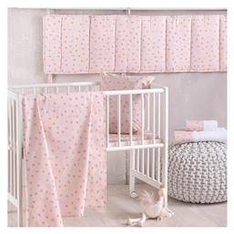 Rythmos Σετ Βρεφική Παπλωματοθήκη με Μαξιλαροθήκη Tiny Heart Σομόν 110x160εκ.