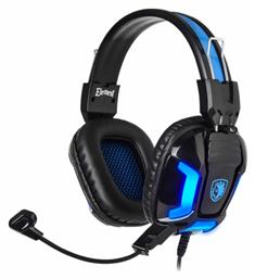 Sades Element Over Ear Gaming Headset με σύνδεση USB / 2x3.5mm Μπλε