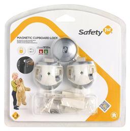 Safety 1st Προστατευτικά για Ντουλάπια & Συρτάρια με Μαγνήτη από Πλαστικό σε Γκρι Χρώμα 2τμχ