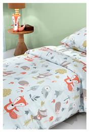 Saint Clair Σετ Σεντόνια Μονά με Λάστιχο Βαμβακερά Mint (#98FF98) 3τμχ