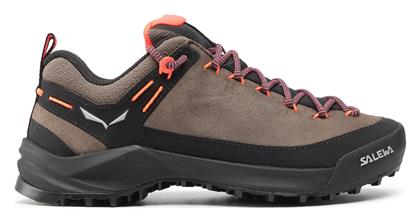 Salewa Wildfire Leather Γυναικεία Ορειβατικά Παπούτσια Μαύρα από το MybrandShoes