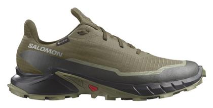 Salomon Alphacross 5 Ανδρικά Αθλητικά Παπούτσια Trail Running Πράσινα Αδιάβροχα με Μεμβράνη Gore-Tex από το Plus4u