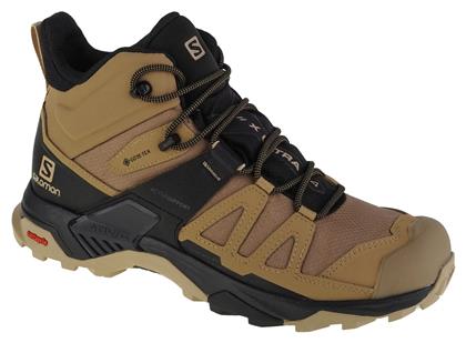 Salomon X Ultra 4 Ανδρικά Ορειβατικά Μποτάκια Αδιάβροχα με Μεμβράνη Gore-Tex Kelp / Black / Safari από το MybrandShoes