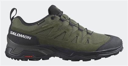 Salomon X Ward GTX Ανδρικά Ορειβατικά Παπούτσια Αδιάβροχα με Μεμβράνη Gore-Tex Deep Lichen Green / Black / Olive Night