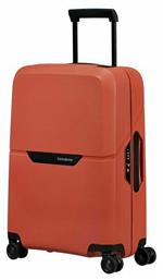 Samsonite Magnum Eco Spinner Βαλίτσα Καμπίνας με ύψος 55cm σε Πορτοκαλί χρώμα