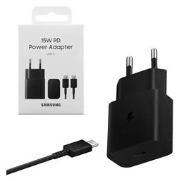 Samsung EP-T1510X USB-C 15W με Καλώδιο USB-C - USB-C